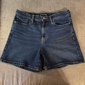 Calvin Klein Women's Blue Denim High Rise Shorts